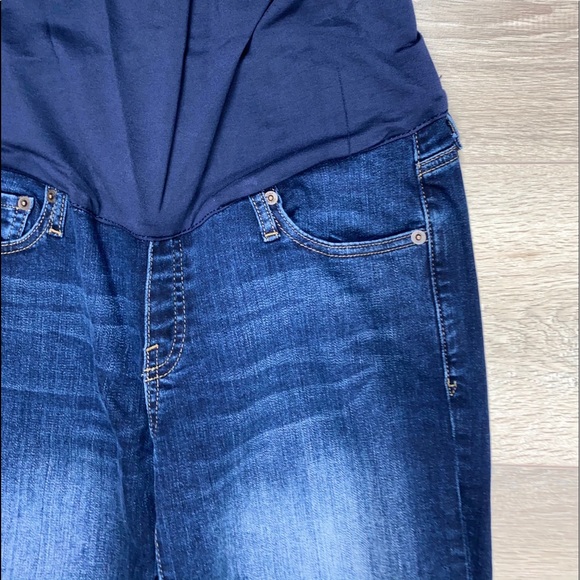 NWOT GAP Full Belly Band Maternity Dark Wash Jeans 30S - Picture 9 of 13